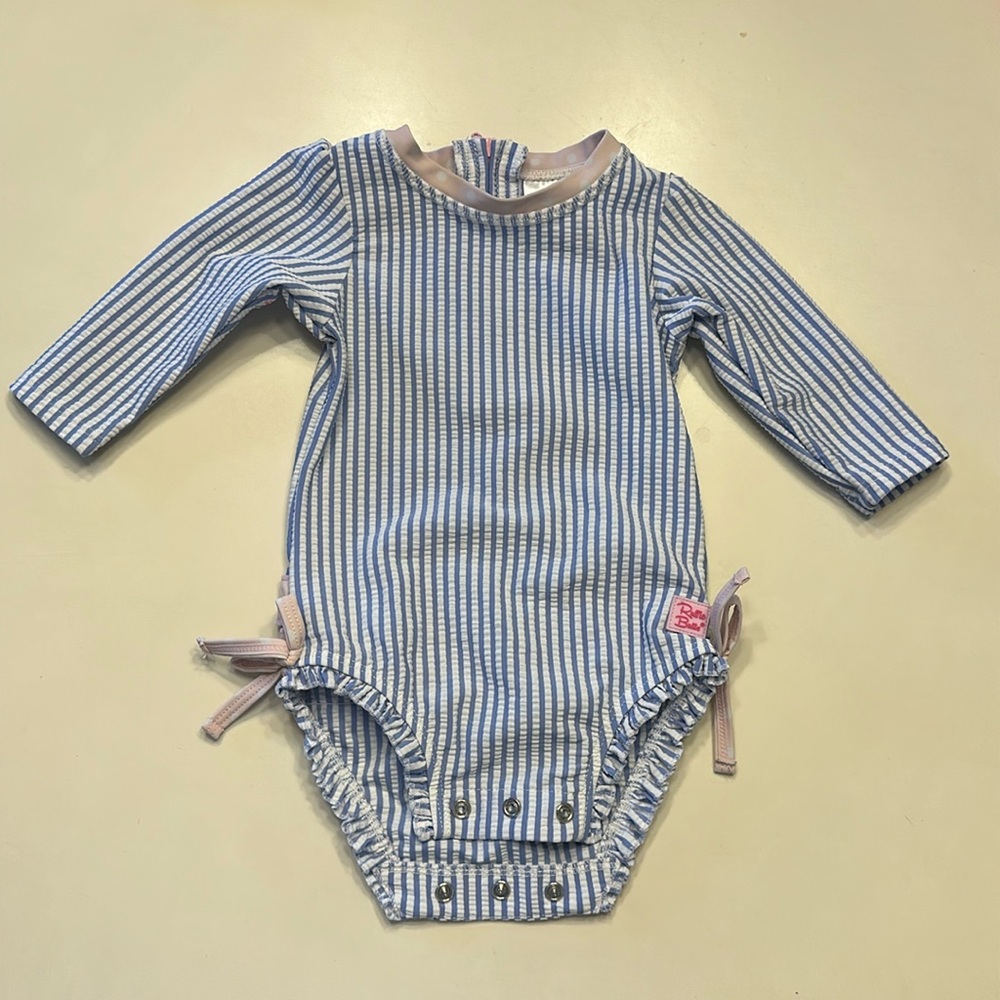 Ruffle Butts Swim Rashguard 3-6 months